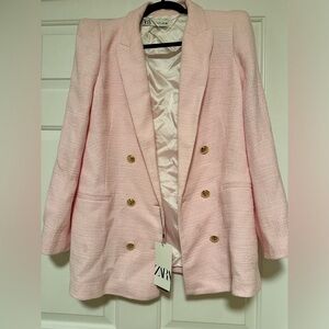 Zara blazer pink NWT